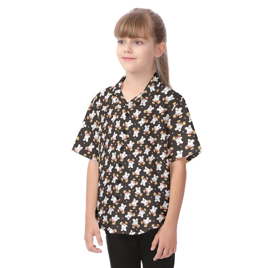 Ghostly Mouse - Kid's Hawaiian Button Up Shirt