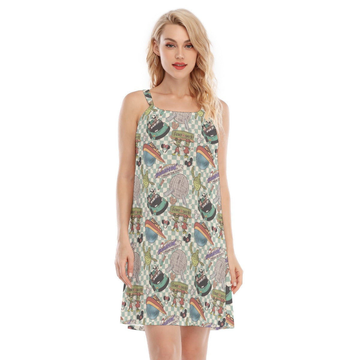 Hand Drawn EC - Women’s Adjustable Sundress