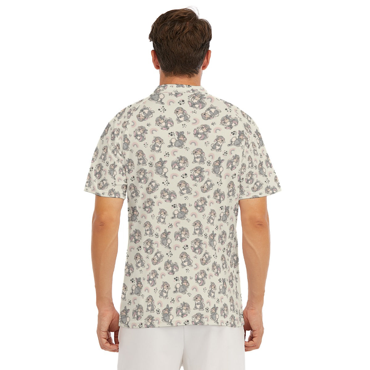 Bouncy Bunny Bliss - Men's Polo Shirt