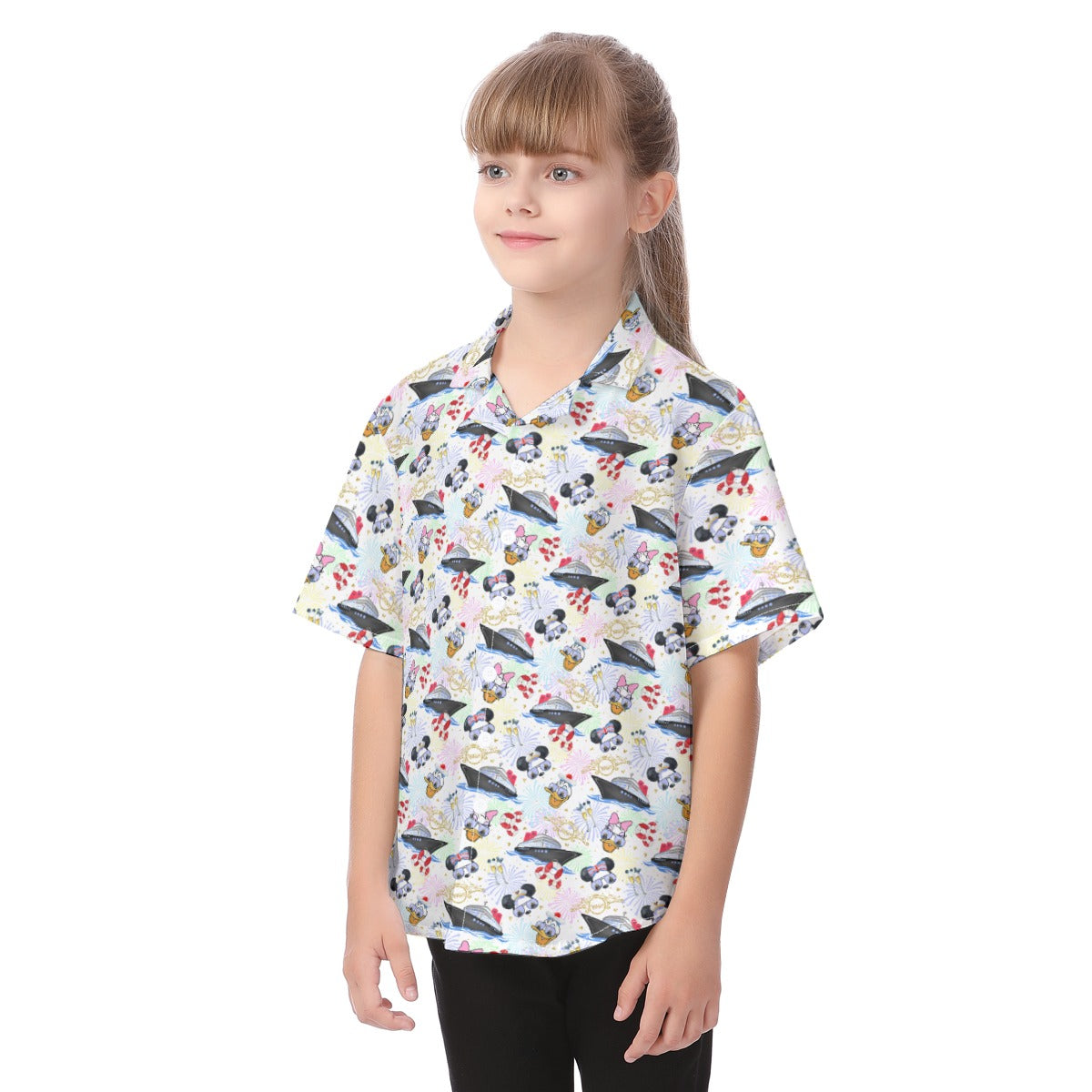 Wish Cruise Celebration - Kid's Hawaiian Button Up Shirt