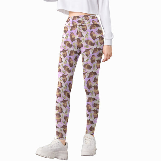 Ballerina Hippos - Kid's Leggings