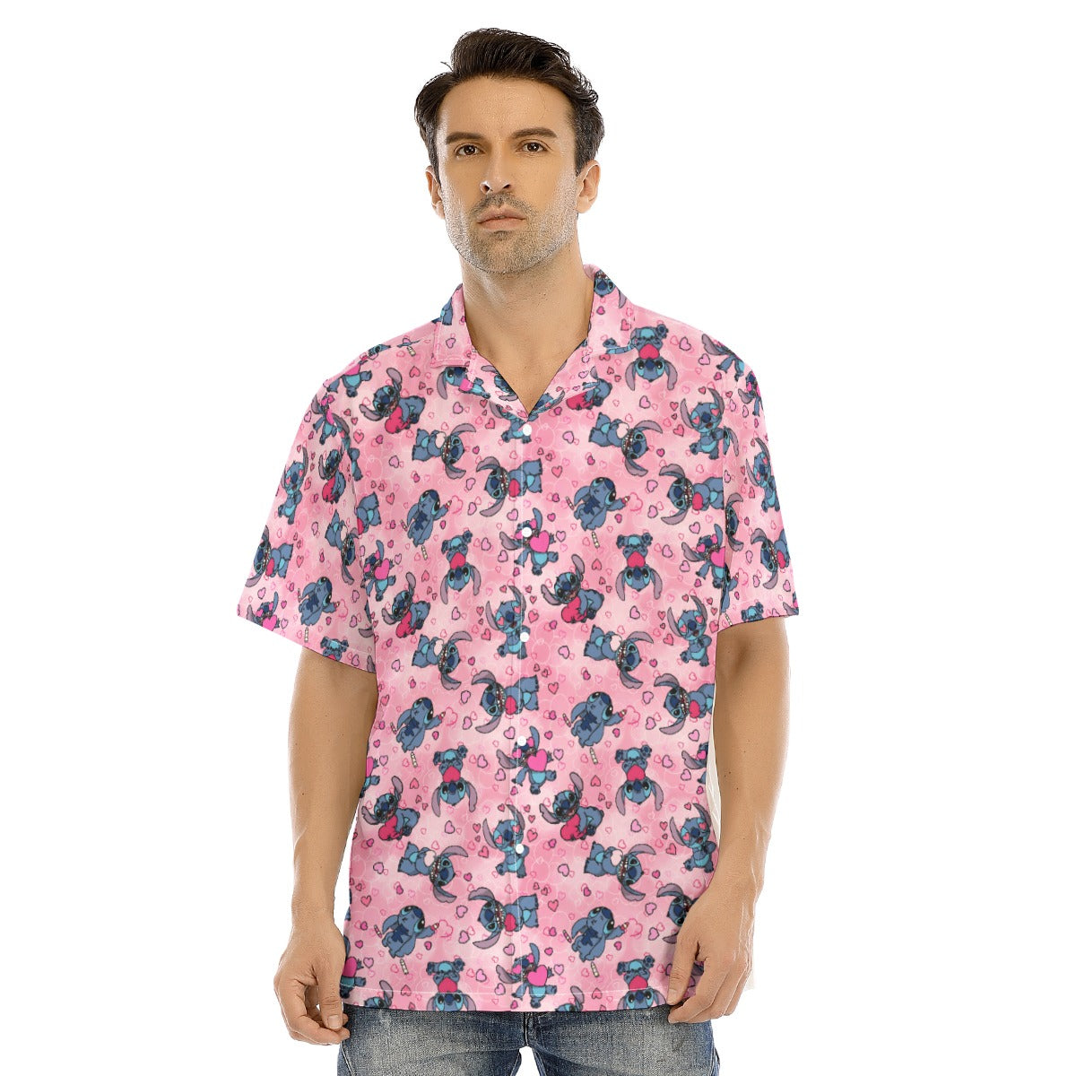 Valentine’s Mischief - Men's Hawaiian Button Up Shirt
