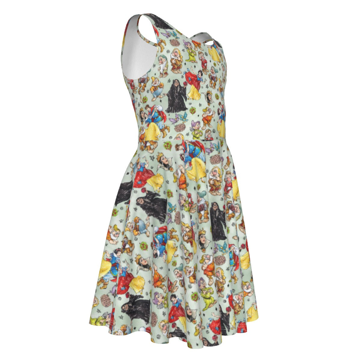 Fairest Crew Sketch - Kid's Sleeveless Skater Dress