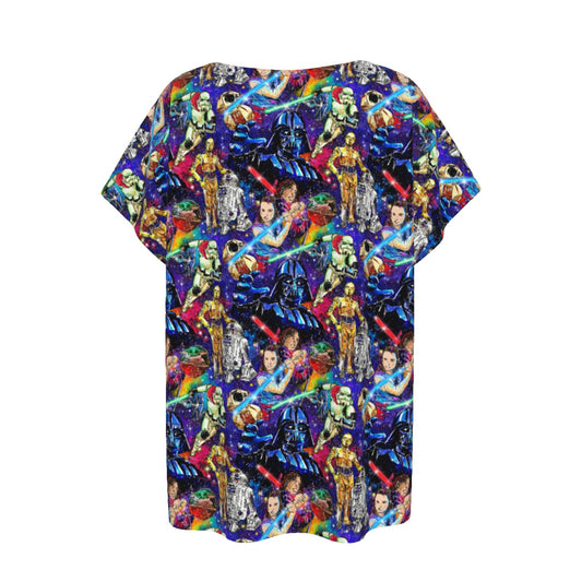 Galaxy Saga - Women’s Relaxed Fit Scoop Tee