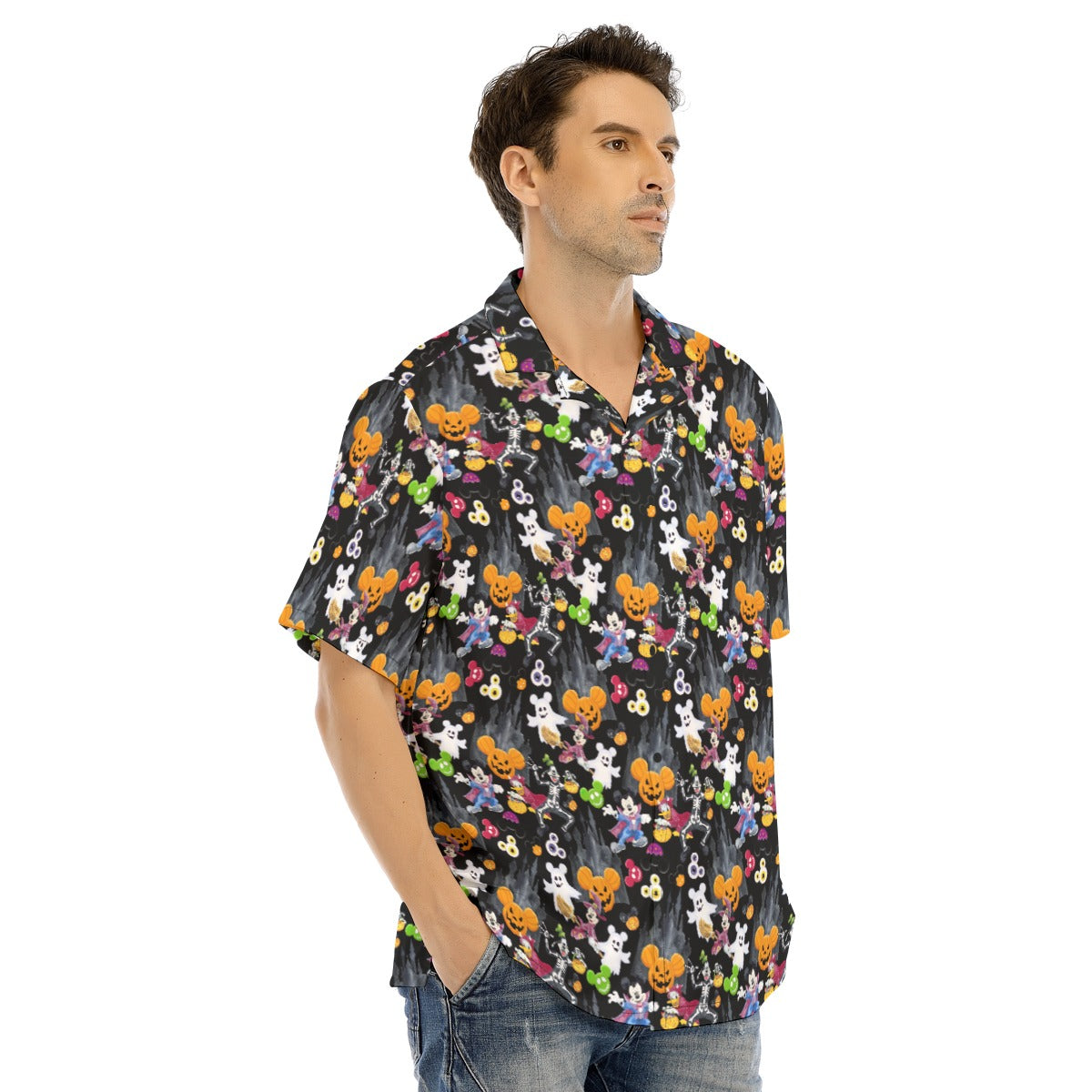 Mouse Gang Trick or Treat - Men's Hawaiian Button Up Shirt
