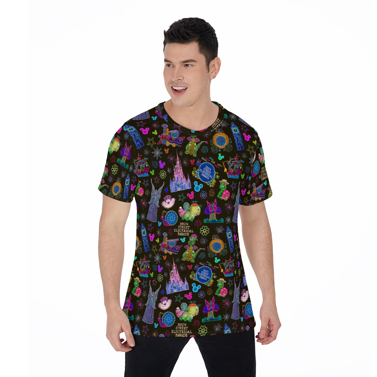 Main Street Neon Parade - Men's Short Sleeve T-Shirt