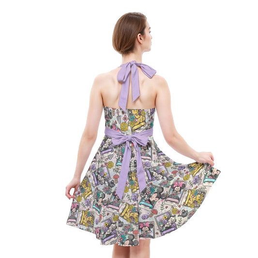 Garden Helpers Seed Packetskets - Women's Halter Vintage Pocket Dress