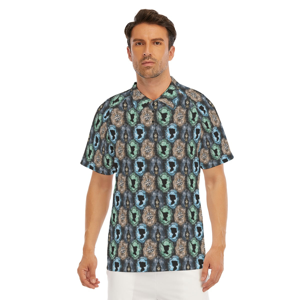 Starry Flight Silhouettes - Men's Polo Shirt