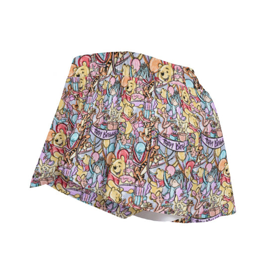 Birthday Bash in the Woods - Women's Flowy Pocket Shorts