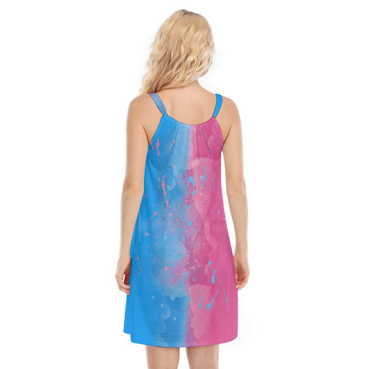 Pink or Blue Fairytale Dress - Women’s Adjustable Sundress