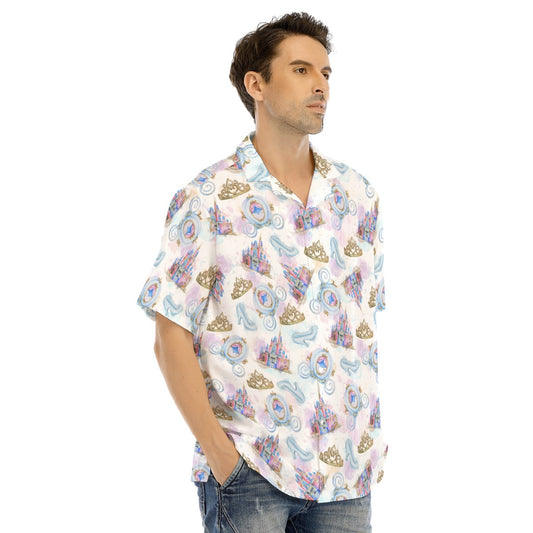 Watercolor Fairytale Fantasy - Men's Hawaiian Button Up Shirt