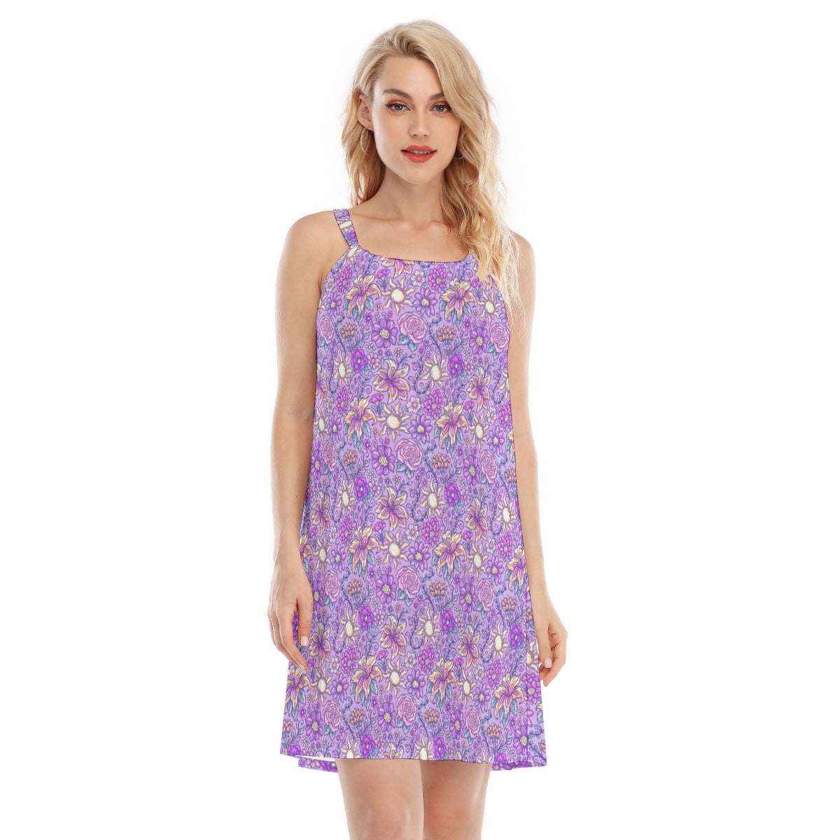 Fairytale Florals – Radiant Sunlight - Women’s Adjustable Sundress