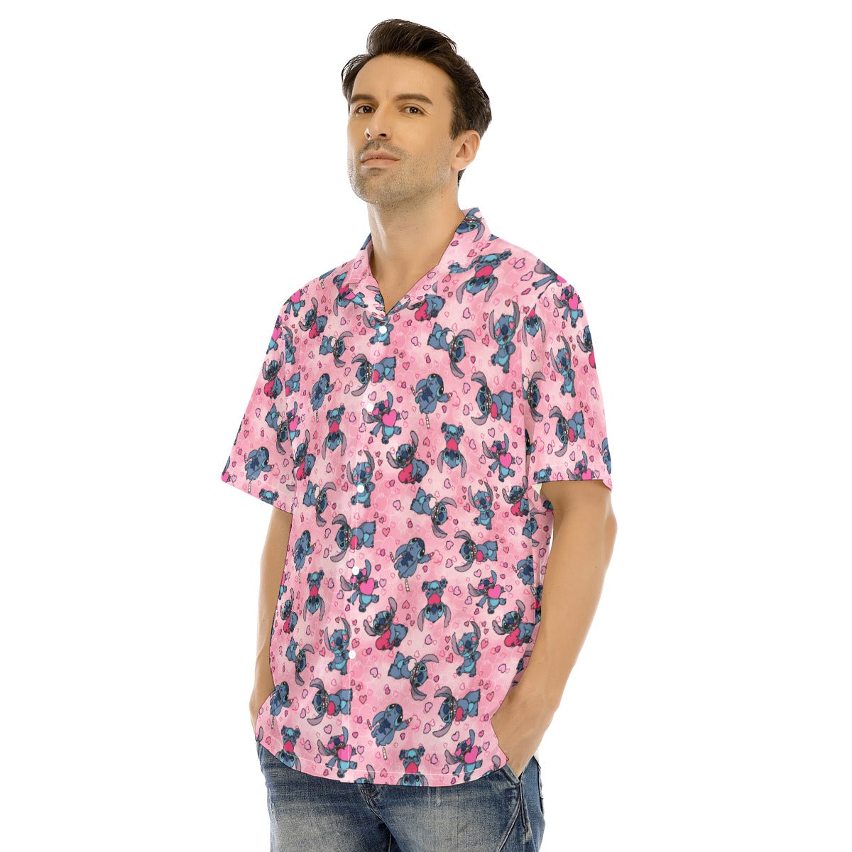 Valentine’s Mischief - Men's Hawaiian Button Up Shirt