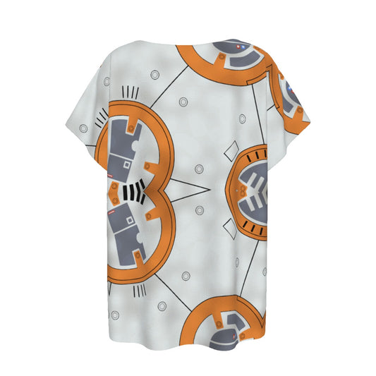 Little Round Droid - Women’s Relaxed Fit Scoop Tee