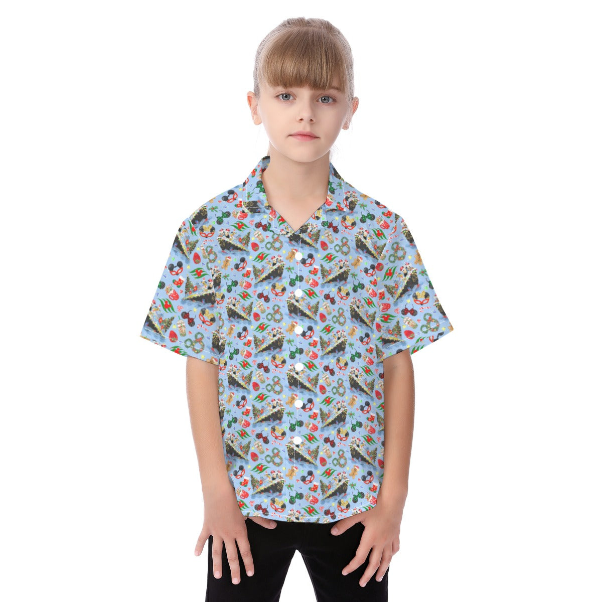 Very Merrytime Christmas Cruise - Kid's Hawaiian Button Up Shirt