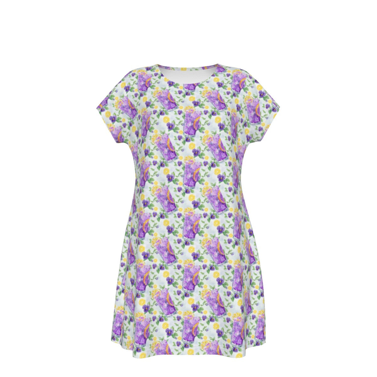 Zest Of The Fest Violet Lemonade - Women's T-Shirt Dress