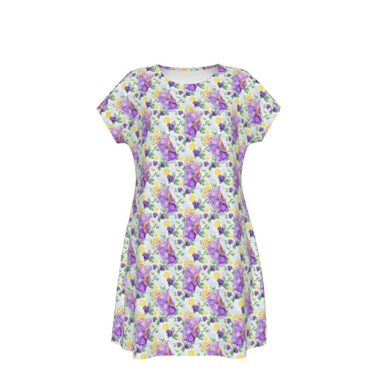 Zest Of The Fest Violet Lemonade - Women's T-Shirt Dress