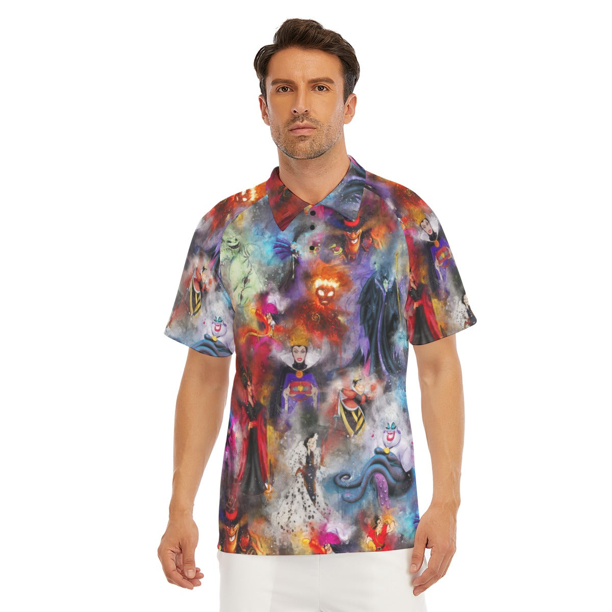 Watercolor Wicked Villains - Men's Polo Shirt