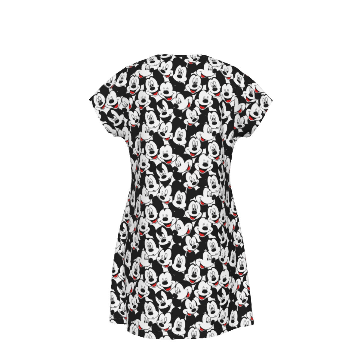 Many Faces of Classic Mouse - Women's T-Shirt Dress