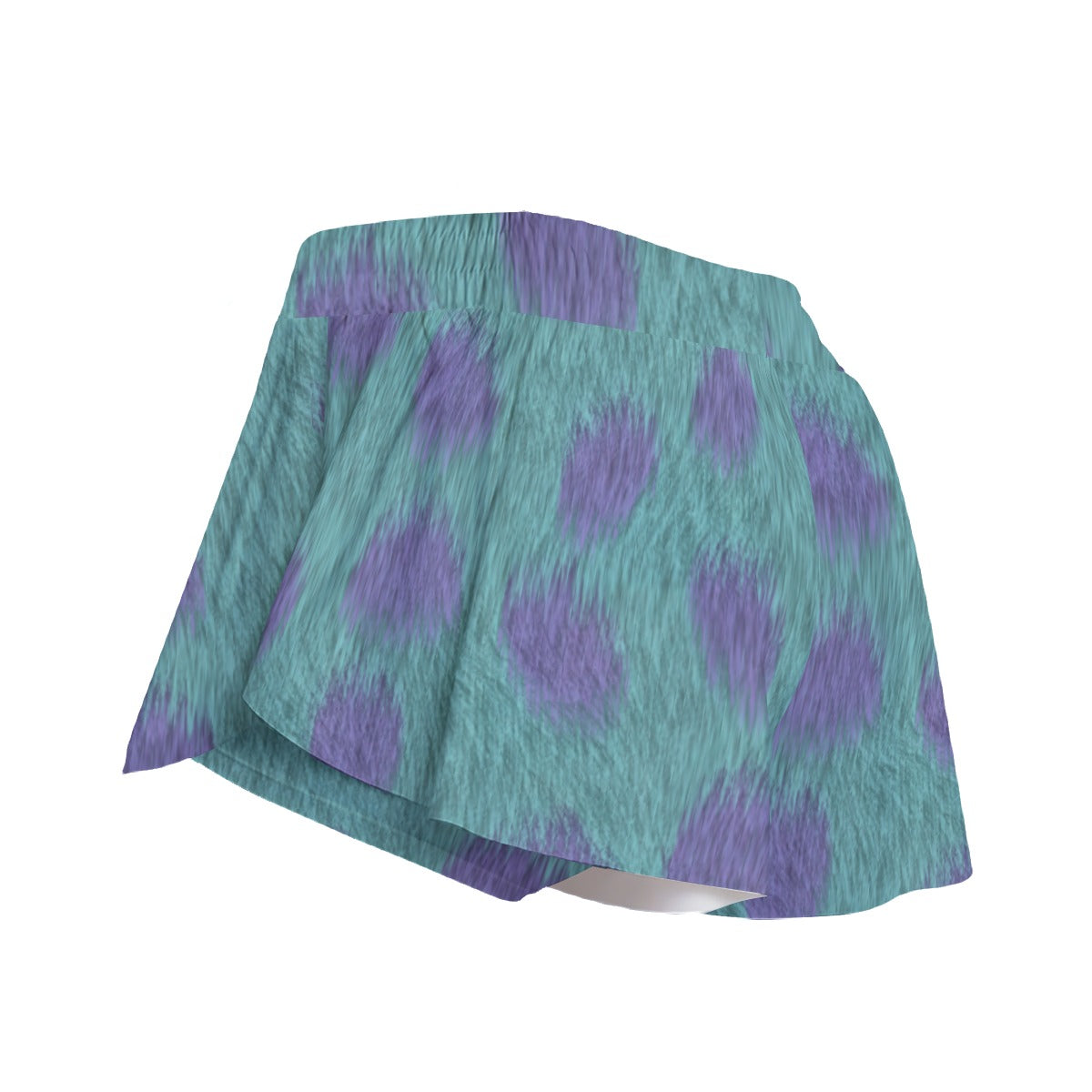 Turquoise Monster Spots - Women's Flowy Pocket Shorts