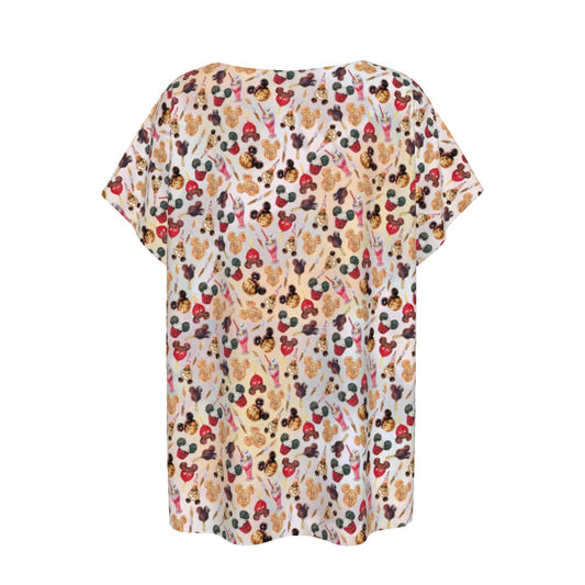 Mouse Snack Treats - Women’s Relaxed Fit Scoop Tee