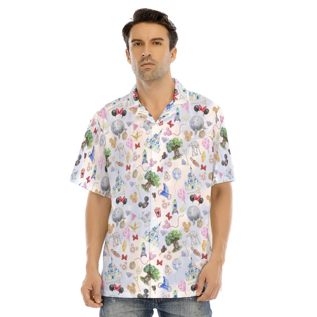 WDW Park Hopper - Men's Hawaiian Button Up Shirt