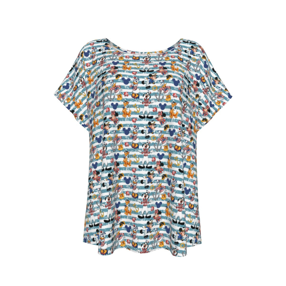 Cruise Crew on Deckends - Women’s Relaxed Fit Scoop Tee