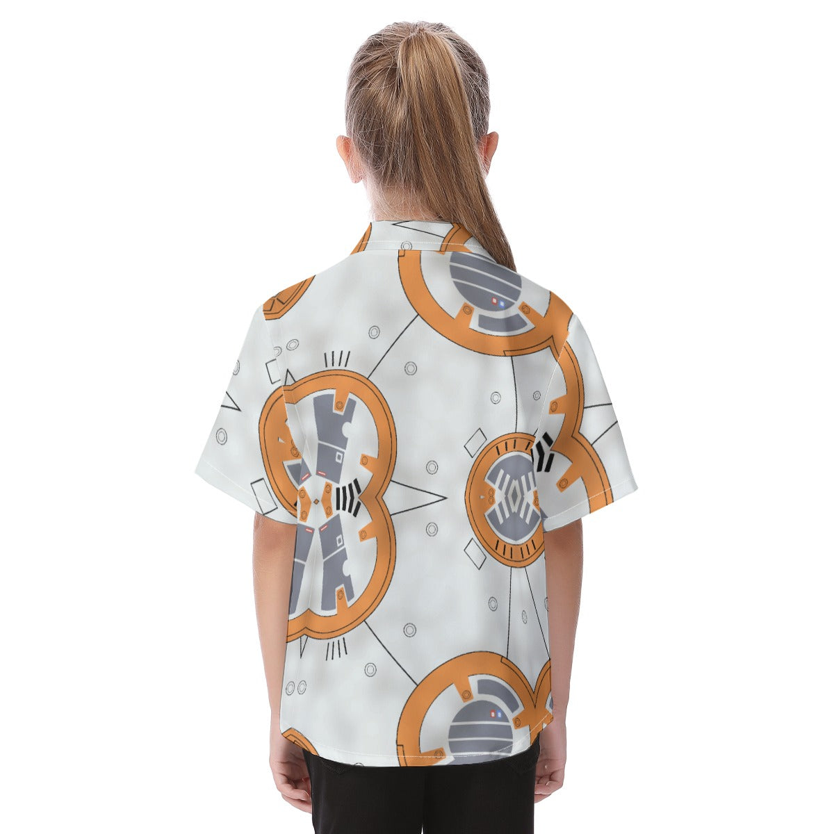 Little Round Droid - Kid's Hawaiian Button Up Shirt