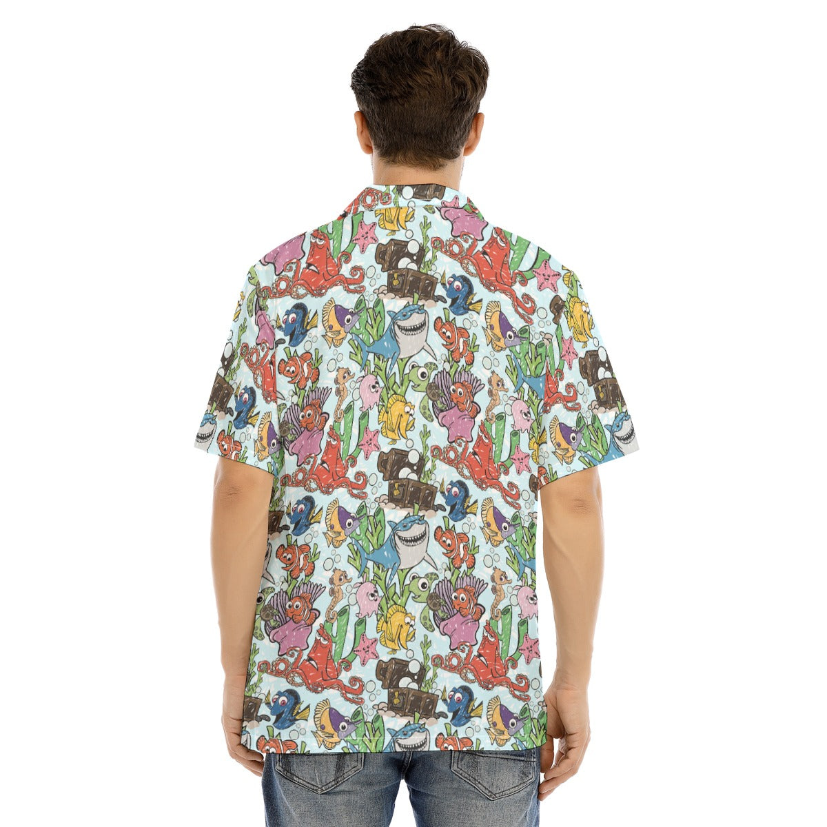 Fish Are Friends Reef - Men's Hawaiian Button Up Shirt