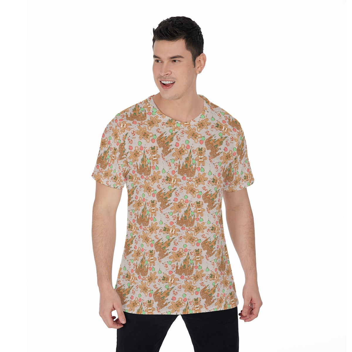Festive Gingerbread Treats - Men's Short Sleeve T-Shirt