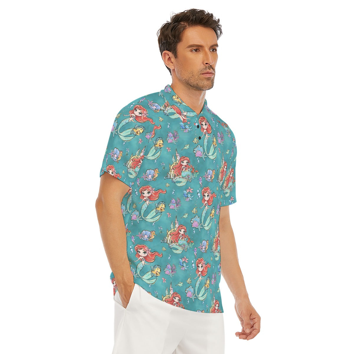 Whimsical Ocean Princess - Men's Polo Shirt