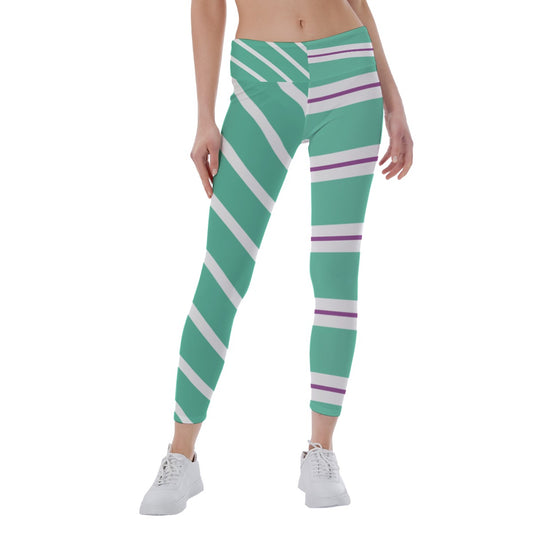 Candy Racer Stripes - Women's Yoga Leggings