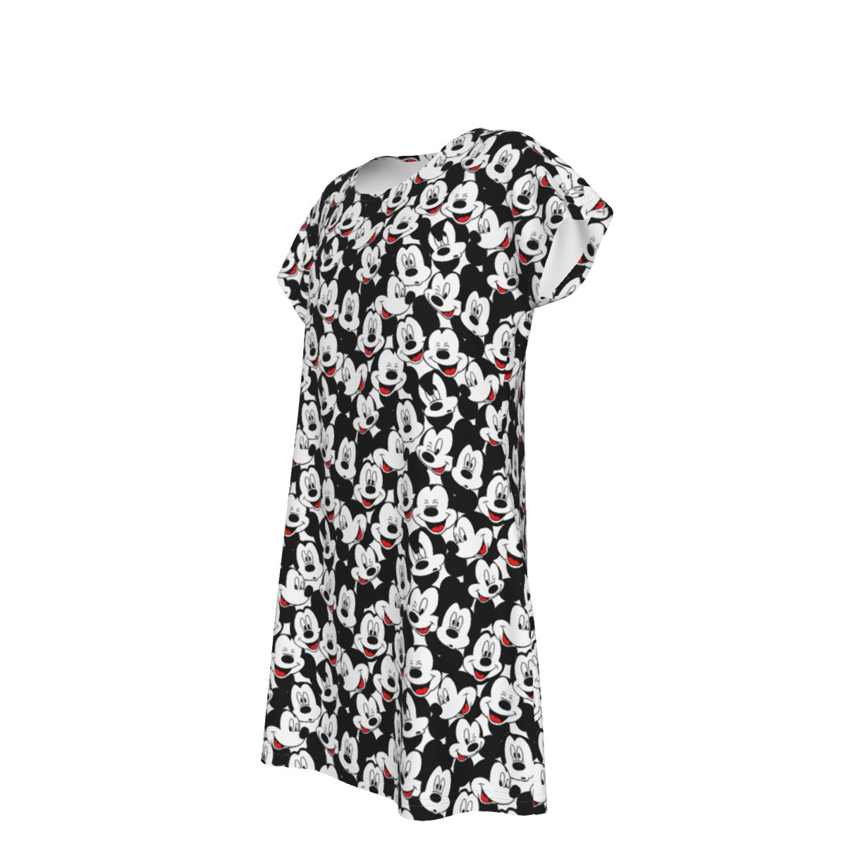Many Faces of Classic Mouse - Women's T-Shirt Dress