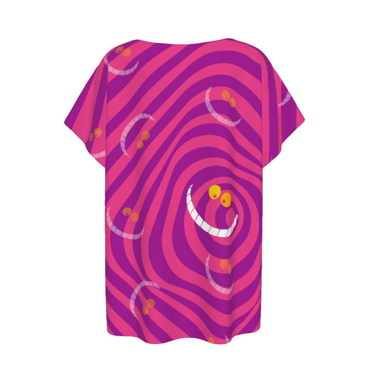 Whimsical Grinning Stripes - Women’s Relaxed Fit Scoop Tee