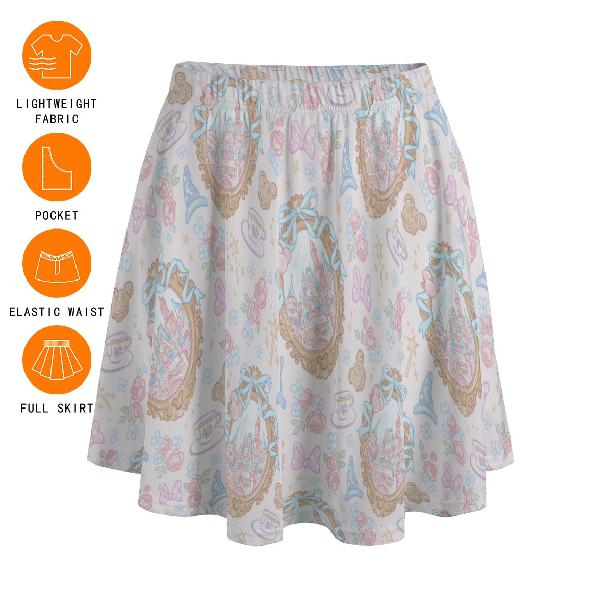 Coquette Park Daydream - Women's Pocket Skater Skirt