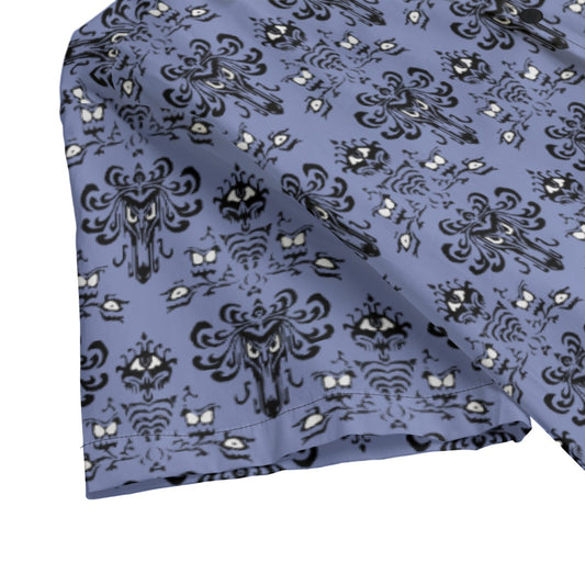 Spooky Mansion Wallpaper - Men’s Cotton-Rich Button Up Shirt