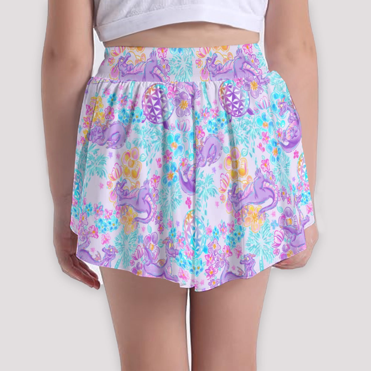 Purple Dragon Flower Power - Girls’ Flowy Pocket Shorts