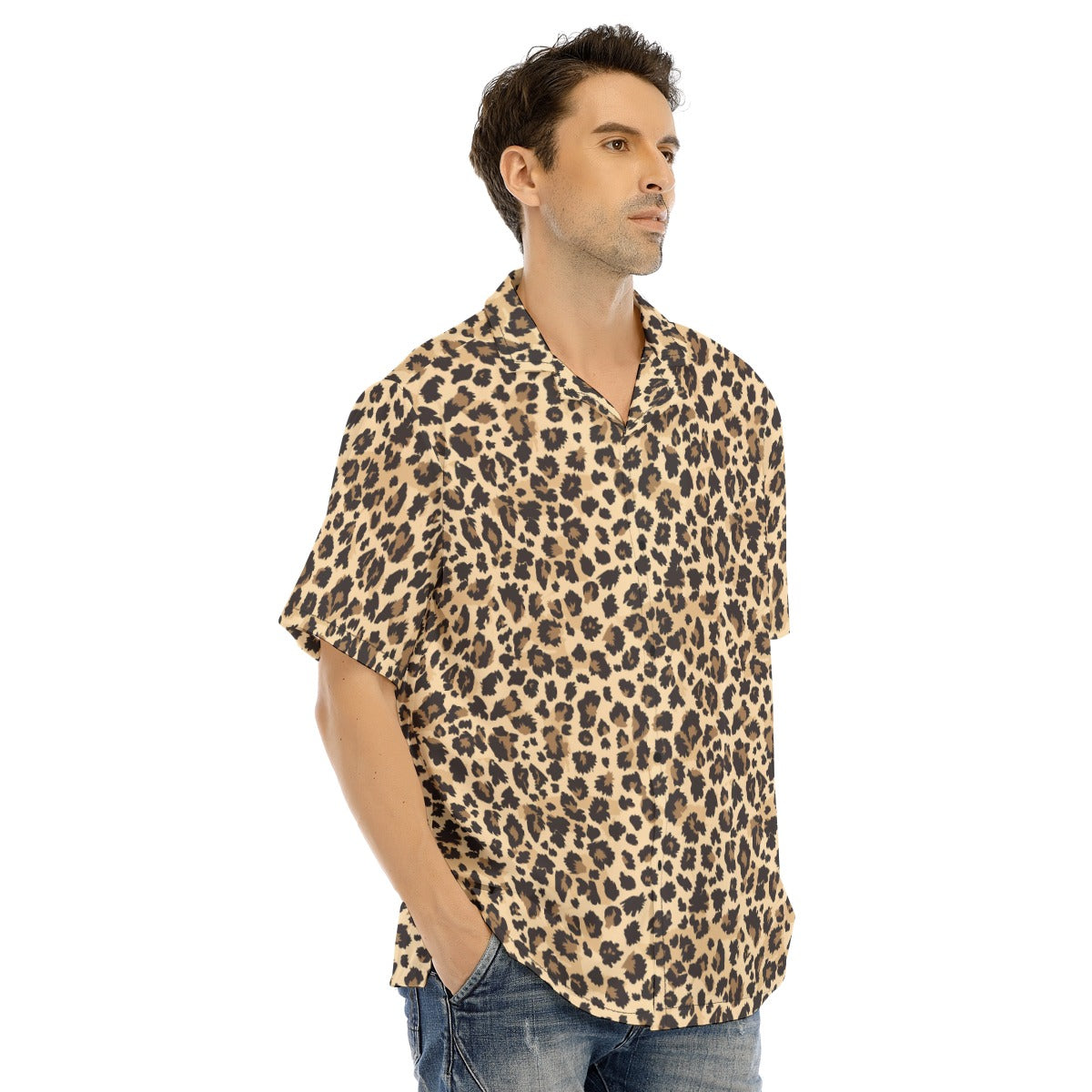 mens animal print dress shirts Mens Leopard Dress Shirt