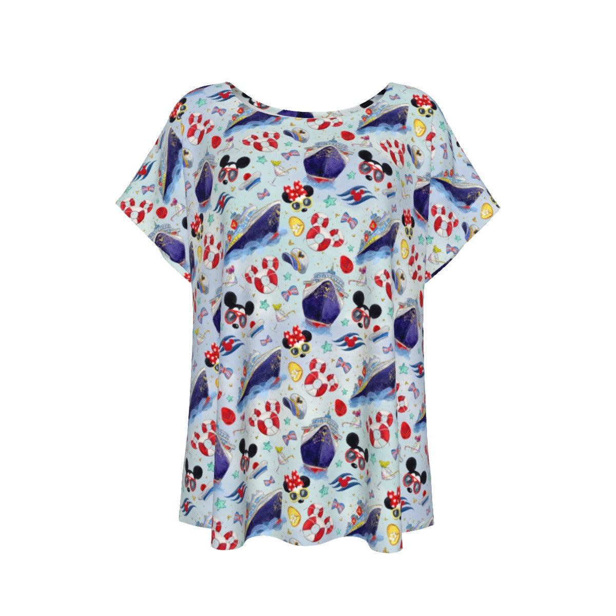 DCL Cruise Style Adventure - Women’s Relaxed Fit Scoop Tee