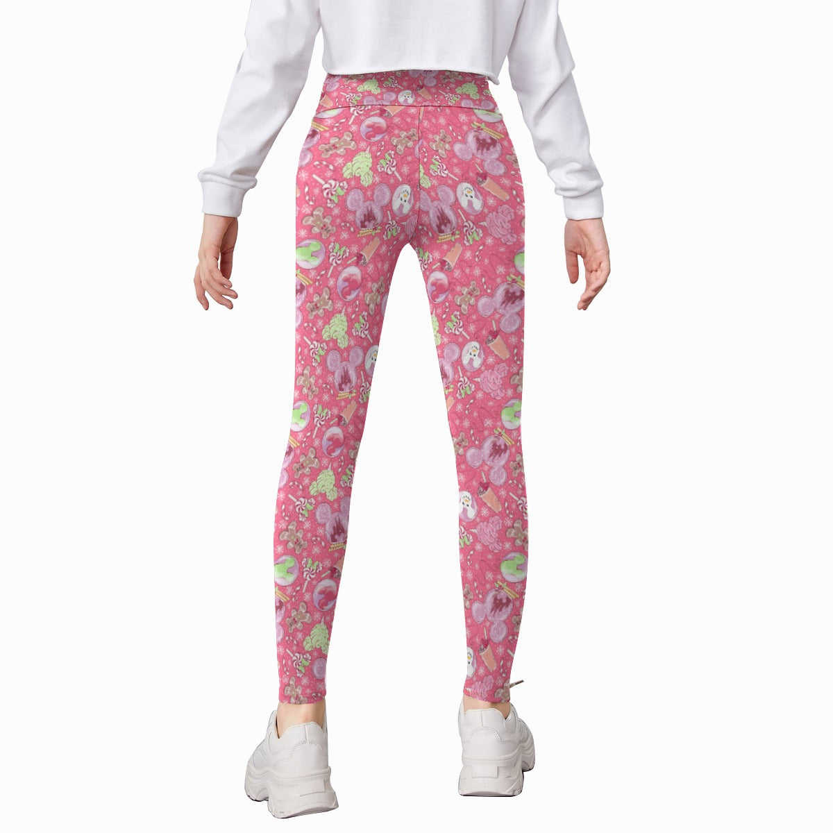 Winter Mouse Snacks & Balloons - Kid's Leggings