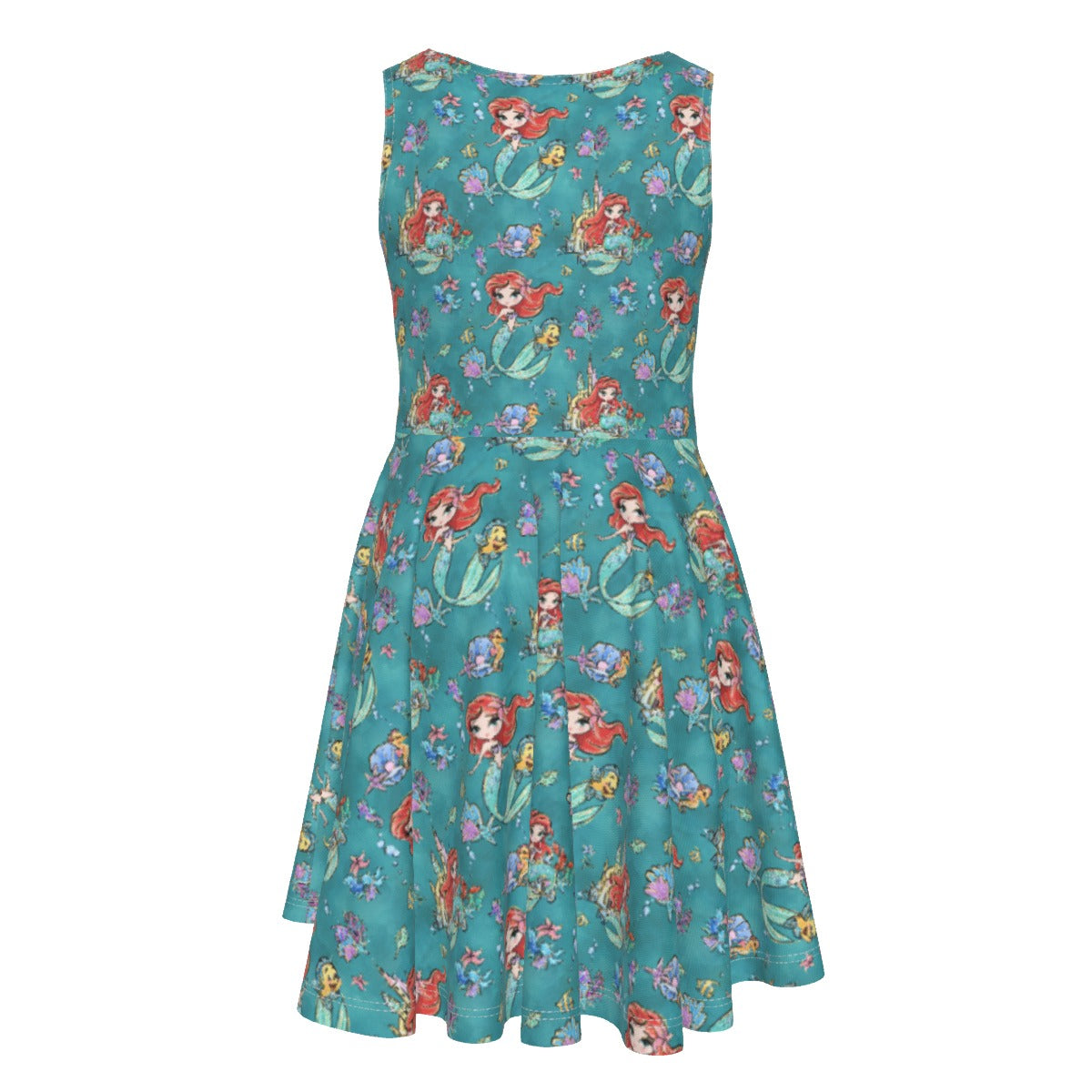 Whimsical Ocean Princess - Kid's Sleeveless Skater Dress