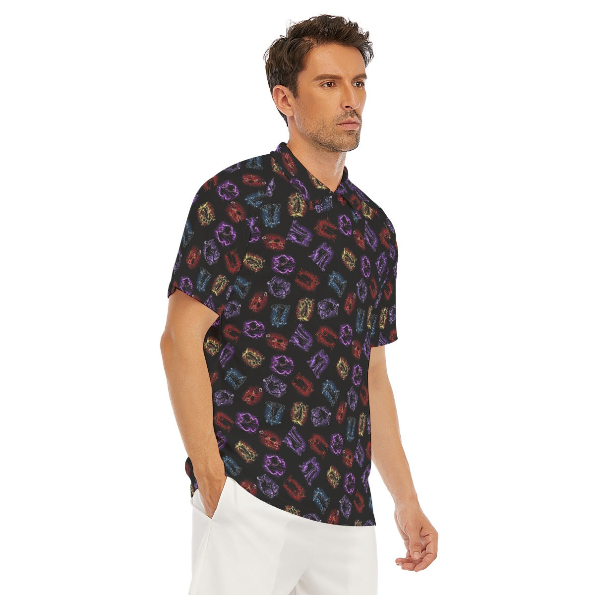Villain Silhouettes Sparkle - Men's Polo Shirt