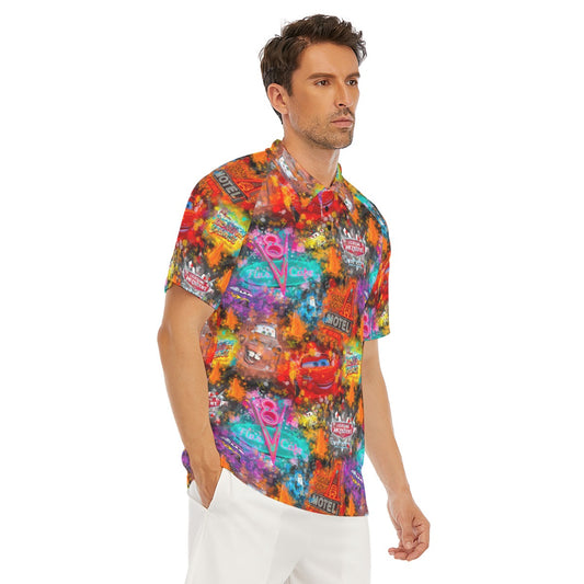 Watercolor Racing Adventure - Men's Polo Shirt