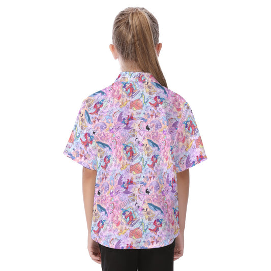 Magical Fantasia Symphony - Kid's Hawaiian Button Up Shirt