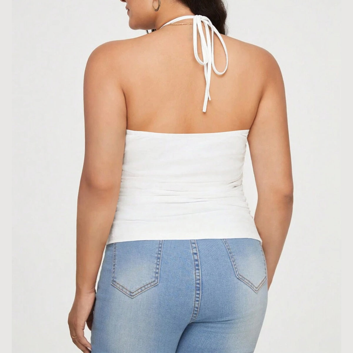 Pick Any Print from our Shop - Women’s Lace Trim Halter Tank Top