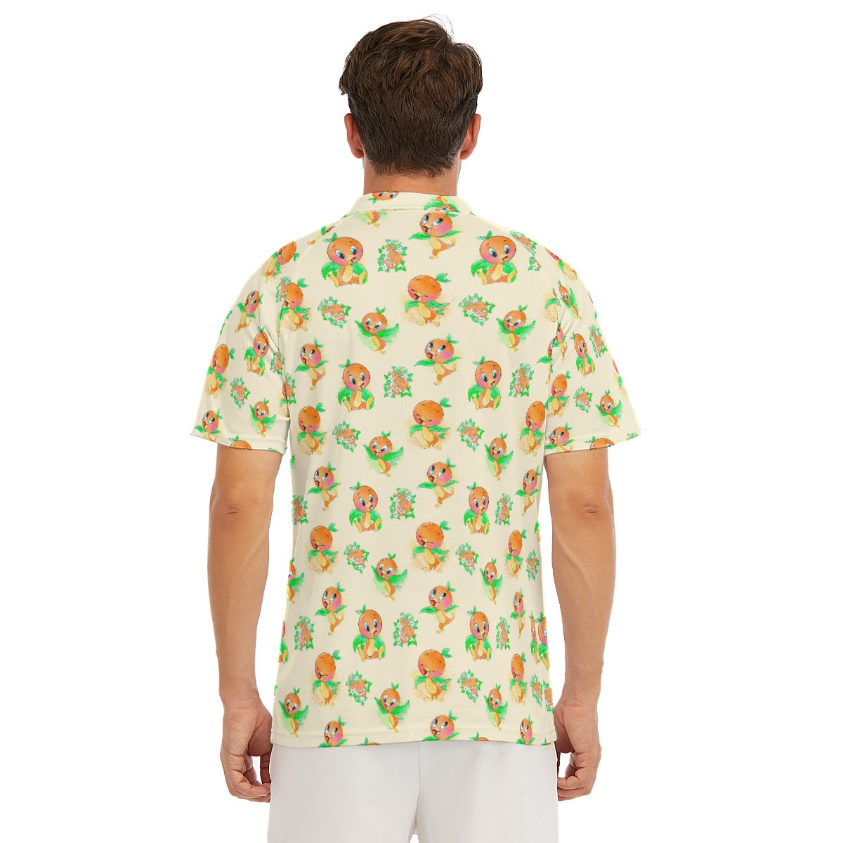 Citrus Charm Bird - Men's Polo Shirt