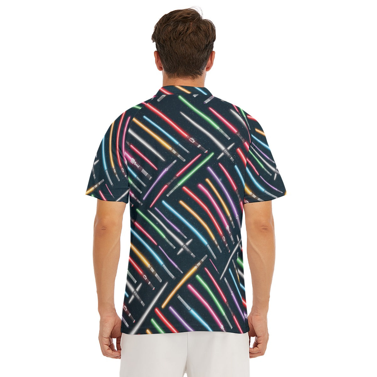 Vibrant Galaxy Sabers - Men's Polo Shirt