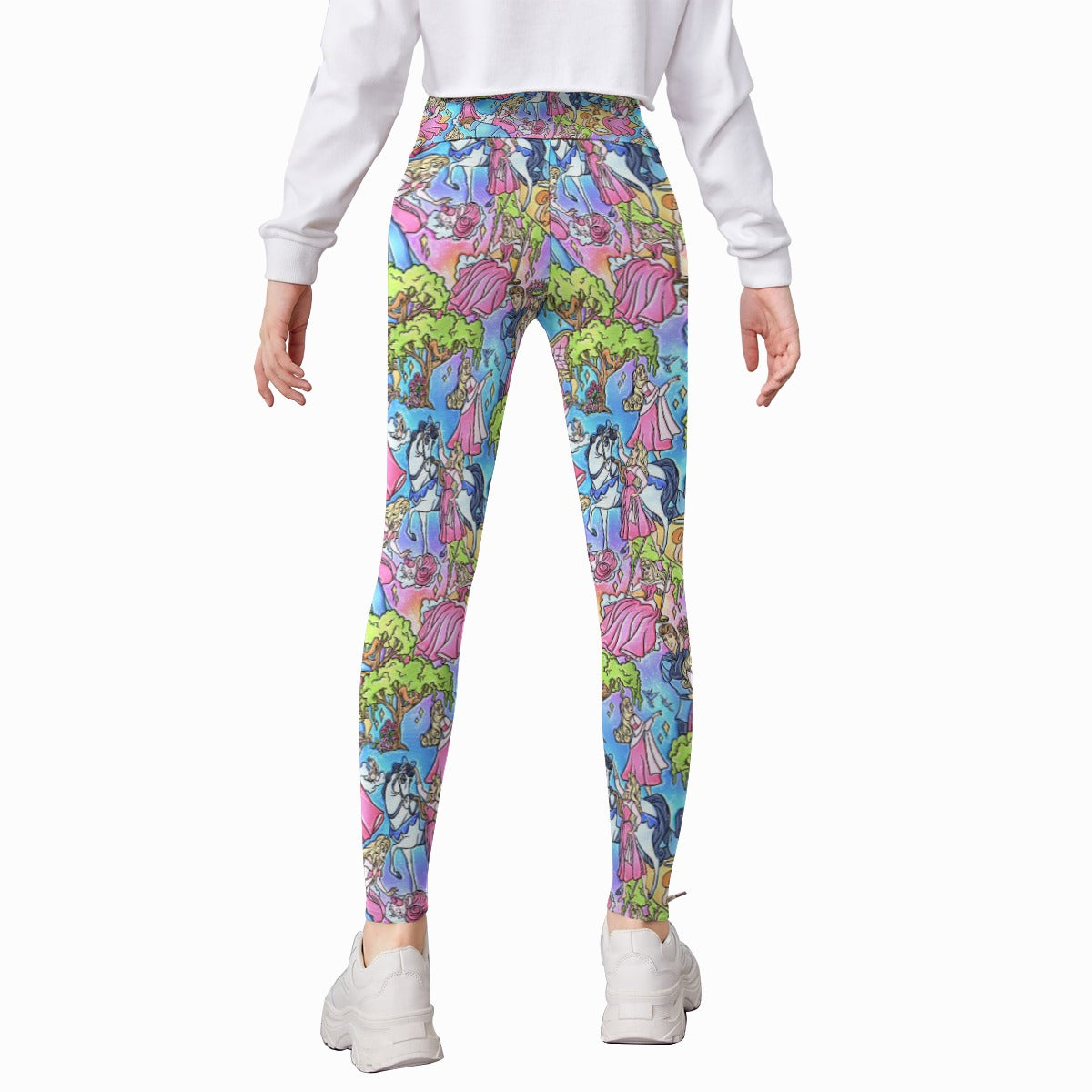 Dreaming Princess Storybook Scenes - Kid's Leggings
