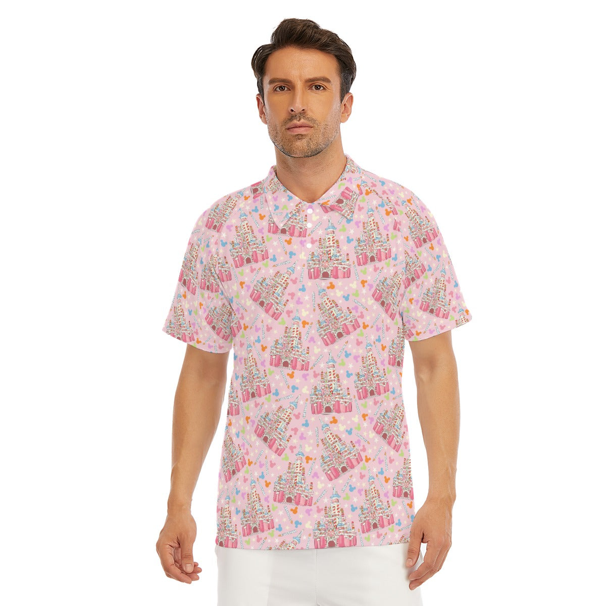 25th Birthday Cake Castle - Men's Polo Shirt