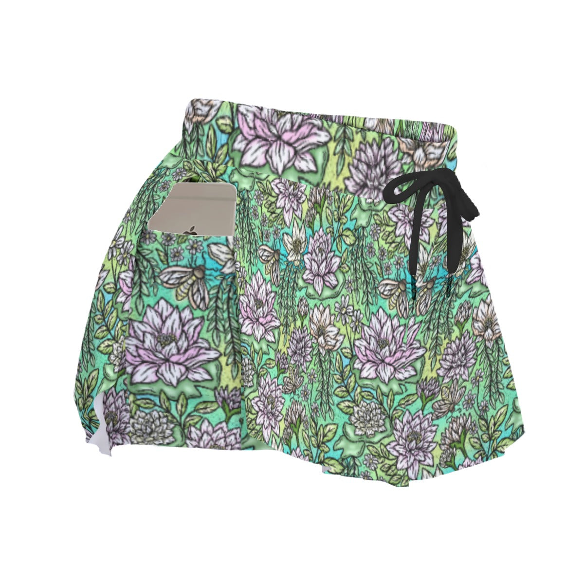 Fairytale Florals – Bayou Blooms - Women's Flowy Pocket Shorts